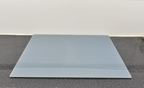 Biznest Universal Hob Cover Plate Tempered Glass Worktop Saver Dishwasher Safe 5mm All Types of Cookers (Grey, 52x60x0.5cm)