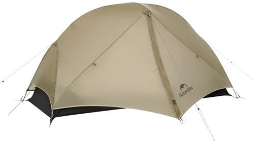 Naturehike Mongar UL Ultraleichtes Kuppelzelt Winddicht Wasserdicht Trekkingzelt Tragbar Doppelzelt Campingzelt 2 Personen 3-4 Saison für Camping Wandern