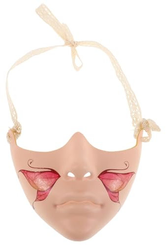 JEWEDECO Maske Für Halloween-party Halbgesichtsmaske Aus Plastik Partymaske Für Männer Und Frauen Maskerade Zubehör Dekorativ Für Kostüm Und Festival