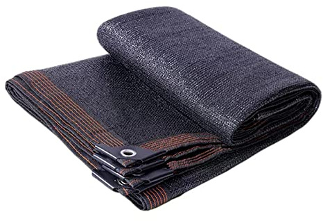 Tenda a vela 70% con protezione UV nera, resistente al vento, per giardino, piscina, balcone, cortile, 10 x 11 m, soluzione ombreggiante per esterni