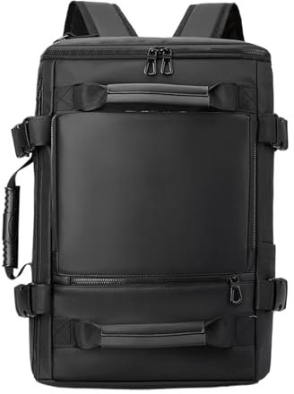 Pzuryhg Travel Laptop Backpack, Business Daypack for Work, Casual Shoulder Bags, Large Capacity Laptop Bag for Office, Lightweight Organizer, Anti-Theft Pocket 45x30x4cm