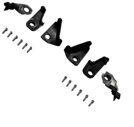 HEBEOT 6 Stück Scheinwerfer-Halterungs-Clips, Scheinwerfer-Reparatur-Halter-Clips-Set mit 12 Schrauben für Golf für MK6 2009–2013