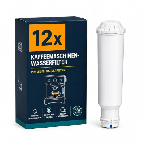 Filswa Filterpatrone passend für Melitta Nivona Krups F088 Filterkartusche | Ersatz Wasserfilter für Kaffeemaschinen –Kompatibel mit Krups EA829S, Nivona, Melitta Pro Aqua Barista TS und Mehr, 12 Stück