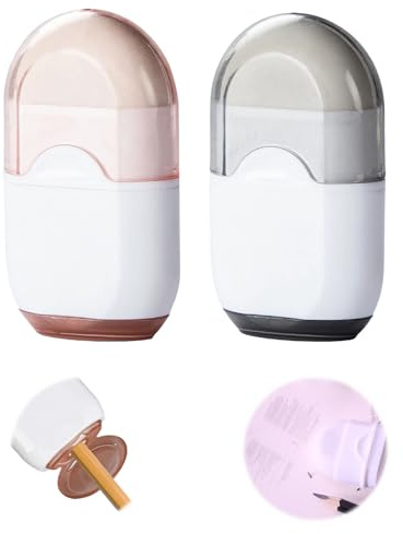 2PCS Rubber and Sharpener 2 in 1,Pencil Sharpener with Eraser,Portable Sharpener and Rubber,for Kids Adults Student School Home Office Supplies