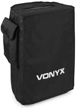 Vonyx SC10 Schutzhülle für 10 Zoll VSA Lautsprecher | Strapazierfähige Lautsprecherhülle mit Grifföffnung & Zubehörfach | Schutz vor Stößen, Kratzern & Feuchtigkeit – Schwarz