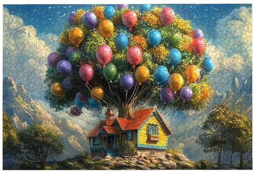 Puzzle 3000 Teile, Ballon Puzzle 3000 Teile Erwachsene, Landschaft Holzpuzzle Erwachsene für Heimunterhaltung, EIN Herausforderndes Rätsel, Puzzlespiele für Die Ganze Familie, Deko Wohnzimmer, -8509