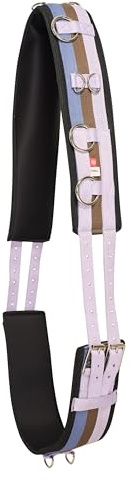 Imperial Riding Longiergurt „IRH Deluxe“, Polyester mit Neoprenfütterung und Metallringen, Blauregen, Full