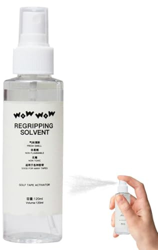 Solvente Impugnatura Golf - Fluido Rapida Asciugatura, Attivatore Nastro | Adesivo, Liquido per Manutenzione Grip, Formula Pulizia Non Infiammabile | Attrezzo Installazione per Giocatori & Tecnici