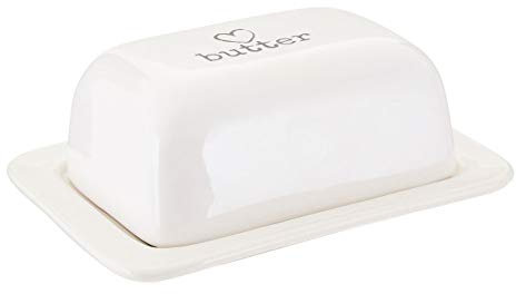 Premier 0722729 Charm Butter Dish, Dolomite, White