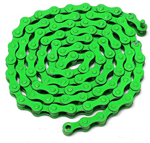 Inovey 1/2 x 1 / 8inch 94 Links Single Speed Bunte Kette Fixed Gear MTB BMX Fahrrad Fahrrad Sport Road - Grün