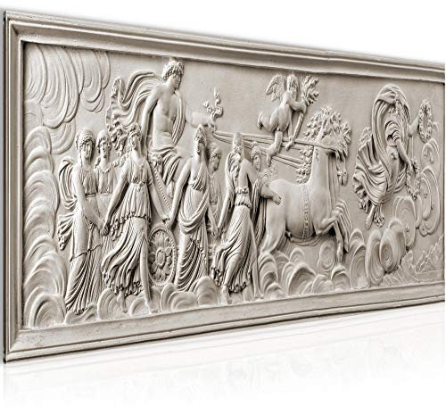 Runa Art Tableau Decoration Murale Antique Bas-Relief Rome 1 Partie Moderne Toile non tissée Salon Salle Beige 025612a