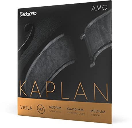 D'Addario Kaplan Amo Viola Saiten - Komplettsatz - KA410 MM - Viola Saiten - Mittlere Skala, Mittlere Spannung