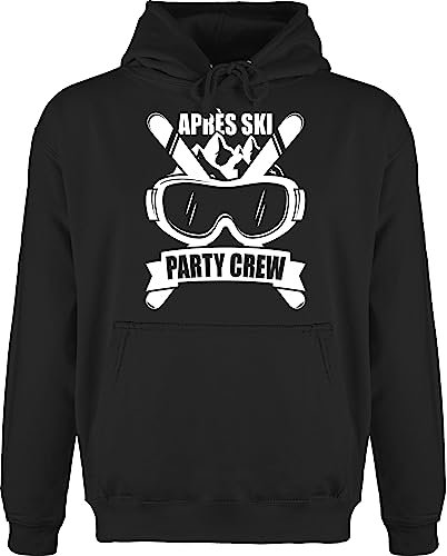 Hoodie Herren Pullover Männer - Skiurlaub - Apres Ski Party Crew - weiß - XL - Schwarz - après-ski Outfit for Men après-ski-Pullover Skifahrer Fun-Kapuzenpullover skioutfit Fun-Sweatshirts