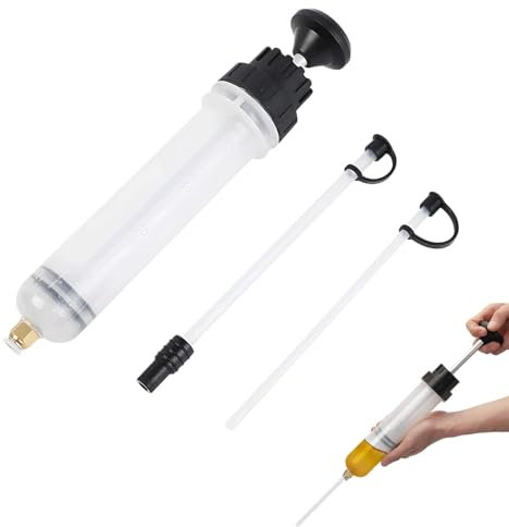 200cc Pompa Olio Manuale,Siringa di Aspirazione,Pompa Manuale a siringa,Pompa Estrattore Olio,Pompa dell'olio,Pompa di aspirazione Estrazione liquidi Motore Auto
