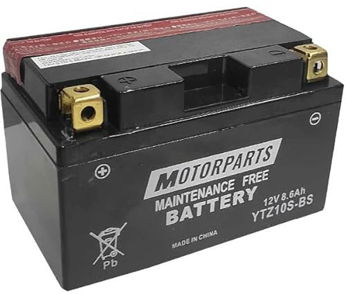 BATTERIA MOTORPARTS MINARELLI YTZ10S-BS 12V 8,6AH COMPATIBILE CON YAMAHA XP T-MAX 500 2008 > 2011 SENZA MANUTENZIONE COMPLETA SPECIFICA MOTO SCOOTER