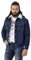 Cipo & Baxx Herren Jeansjacke Denim Gefüttert Übergangsjacke Fellkragen Herbst-Winter Jacke CJ294 Blau XXL