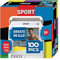 100 PICS 20208061 Quizspiel Sport, Lernspiel für die ganze Familie, Brainteaser, Reisespiel für Erwachsene und Kinder ab 6 Jahren