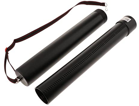 pistro Ausziehbarer Plan-Transportschlauch mit schwarzem Gurt, 50-90 cm