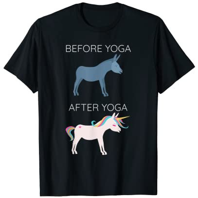 Esel vor dem Yoga T-Shirt