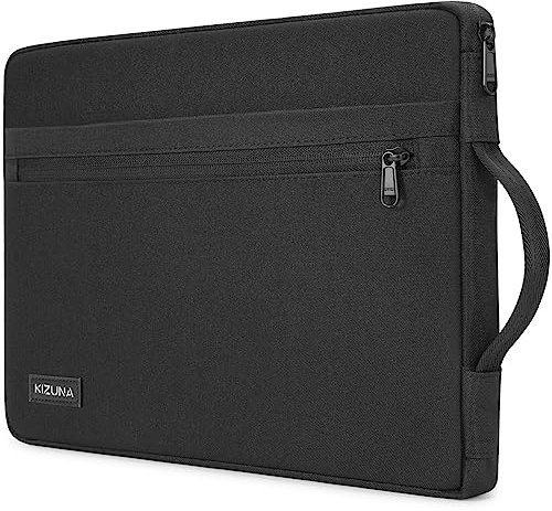 Kizuna Laptop Sleeve Case 15.6 Inch Water-Resistant Computer Carrying Bag for 16 MacBook Pro M1 M2 M3 MAX, 16 Lenovo IdeaPad Flex 5i, 15 IdeaPad Gaming 3i, 5 Pro, 15.6 Dell XPS 15, Black