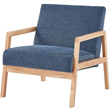 BAÏTA Sessel Bonifacio aus Stoff, Blau