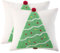 Tosleo Kissenbezug 45x45 2er Set Weihnachten Kissenbezüge Weihnachtsbaum Dekokissen Sofa Wohnzimmer Schlafzimmer Couch 45x45 cm (green1, 45 x 45 cm)