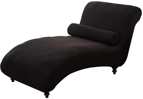 WWYL Chaiselongue Schonbezüge, Bezug für relaxliege Wohnzimmer chaiselongue bezug husse relaxliege bezug für Wohnzimmer liegesessel (Schwarz)