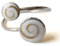 Fly Style 925 Silber Ring für Damen - Offener, Größenverstellbarer Ring Mit Stein oder Muschel - Größe: 16.2 mm, Farbwahl: Shivaauge