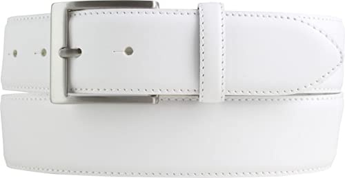 BELTINGER Hochwertiger Jeansgürtel aus Vollrindleder 4,0 cm | Bombierter Ledergürtel Herren 40mm | Jeans-Gürtel made in Italy