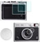 HUIPUXIANG Objektivdeckel + Bildschirmschutz für Fujifilm Instax Mini Evo Kamera (für Zubehör),LCD + Objektiv PET Flim+Aluminium Mini Fuji Evo Objektivdeckel mit Beflockung Innen