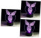 UKCOCO Kinderzimmer Lampen 3st Led-illusionslampe Optische Täuschungslampe Batteriebetrieben Lumae 3d-lampenillusion -illusionslampen Kinderzimmerlampe