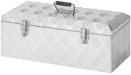 Deichselbox Alukiste Werkzeugbox Transportkiste Aufbewahrungsbox Anhänger Alubox 57x24,5x22cm
