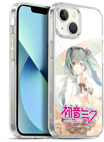 Head Case Designs Offizielle Hatsune Miku Regen Grafiken Gel Handyhülle Hülle [Militärischer Schutzgrad] Kompatibel mit Apple iPhone 13
