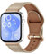 MiRowy Bracelet Montre en Cuir pour Huawei Watch Fit 4 Pro/4/3, Hommes et Femmes de Cuir Bracelet de Remplacement pour Huawei Watch Fit 4 Pro/4/3 - Blanc