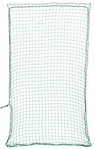 vidaXL Green Trailer Net with Elastic Rope - 5x3 m Cargo Mesh - Weather/UV Resistant Polypropylene - Secures Trailers/Trucks/SUVs