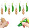 8 Pièces Pendentifs Squeeze Toys, Porte-clé De Haricot Pois Jouet Pression, Edamame Arachide en Forme De Haricot Fidget Toys, Anti Stress Réduit L'Anxiété Et Le Stress, pour Enfant Adultes