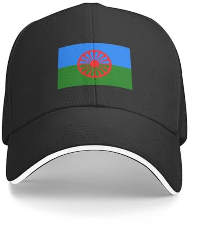 TUQIAAM Casquette de Baseball de randonnée pour Femmes avec Drapeau Gitane, Chapeau de Plage personnalisé, crème Solaire, Casquette de Camionneur