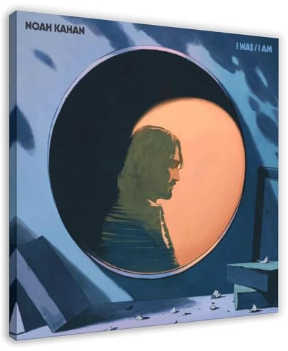 Noah Kahan I Was I Am Album Poster Leinwand Poster Schlafzimmer Dekor Landschaft Büro Zimmer Dekor Geschenk 70 x 70 cm