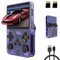 Consola de Juegos Portátil, QuazarPyon Doble Joystick 3D Consola Retro Gaming 3,5 Pulgadas Pantalla IPS Sistema Linux de código abierto integrado 25000+ Juegos Clásicos Consola de Juegos, Tarjeta TF