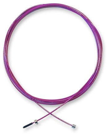 CrossCat Premium Skipping Rope, 2 mm, Steel, Purple, Plastic Grip, Speed Cable