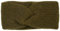 styleBREAKER Damen Strick Stirnband mit Twist Knoten und Rippenmuster einfarbig, warmes Winter Haarband, Headband 04026072, Farbe:Oliv