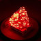 Volunx Battery LED String 1/3/5/10m Fairy Lights Decorative Fairy Battery Powered String Lights Wedding Christmas Red (1m/3.28ft 10LED)