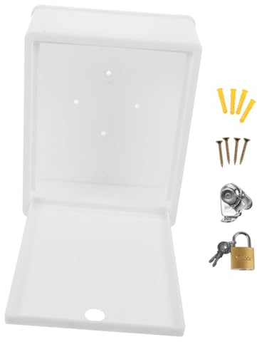 Milk Container Wall Mounted Plastic Milk Box with Lock | Milk Box for Doorstep with Lid, Hanging Milk Box for Home, Doorstep Milk Boxes