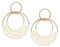Boho Ohrringe, Rattan Ohrringe, Böhmische Ohrringe, Boho Ohrringe Hängend, Sommer Ohrringe Damen, Rattan Hand Gewebte Ohrringe, Statement Ohrringe für Partys, Bankette, Reisen, Hochzeiten (Weiß)