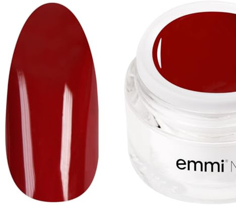 Emmi Nail Farbgel | UV/LED-Gel für brillante Farbintensität | Hohe Deckkraft, mittelviskos & selbstglättend | Kein Verlaufen in Nagelränder | 5 ml – Wine Time