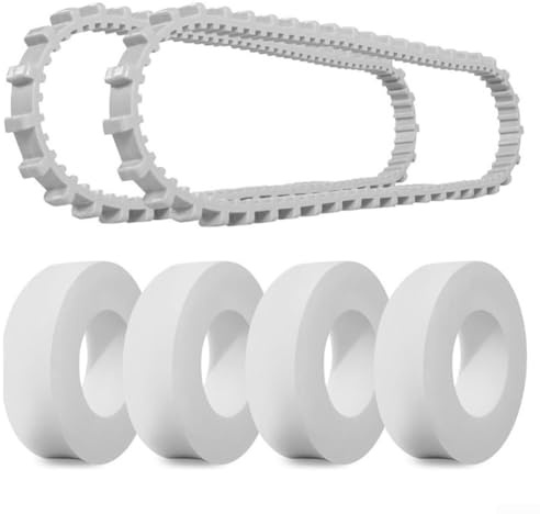 Pista de repuesto para robot de piscina Dolphin 9985006-r2 y anillos de escalada 6101611-r4 accesorios de limpieza de piscina, color blanco, paquete de 6