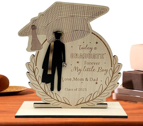 Carteles De Madera Para Graduación Promoción 2025 - Decoración Para Mesas | Decoración Del Hogar, Objetos Para Escritorio y Accesorios Fotográficos Para Hombres Mujeres Universitarios
