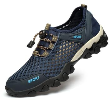 bergxperten Orthtrek - wasserfester Barfuß-Trekkingschuh für Schmerzlinderung Herren Upstream - Bootsschuhe - Schwimmschuhe - Angelschuhe mit schneller Trocknungseigenschaft