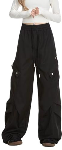 Skateboard Frog Y2K Baggy Cargohose Damen Weitem Bein Mehrere Taschen