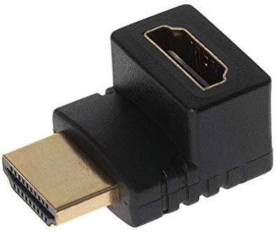 Maplin 90 Degree Fixed Angle HDMI Male to HDMI Female Adapter